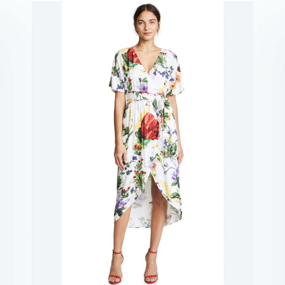 Alice + Olivia Clarine Floral Wrap Dress size 2
